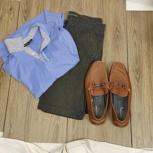 Michael Kors baby blue short sleeve polo, sz M